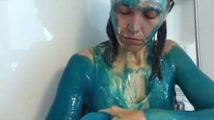 oiled-and-creamed-girl-gunged-on-holiday